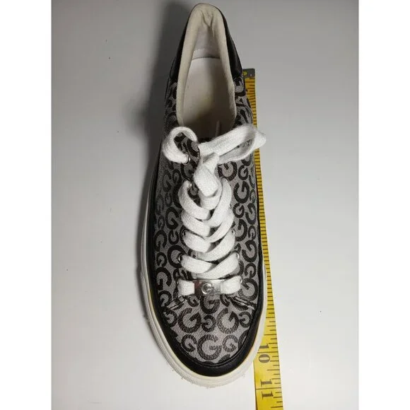 GBG GUESS Women's Signature Brown Blue Sneakers Low Top Lace Up 7.5 GGMEEKIE - Picture 7 of 7